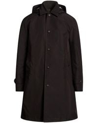 Burberry - Overcoat & Trench Coat Polyester - Lyst