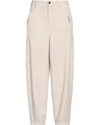 iBlues - Ivory Pants Lyocell - Lyst