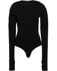 MM6 by Maison Margiela - Bodysuit Viscose, Polyamide, Elastane - Lyst