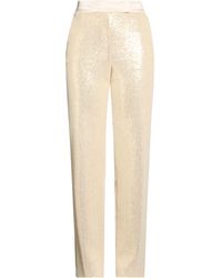 Peserico - Cream Pants Cotton, Polyester - Lyst