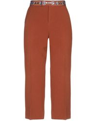 PT Torino Cropped Trousers - Brown