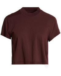 Rick Owens - Burgundy T-Shirt Cotton - Lyst