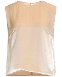 Alberta Ferretti - Sand Top Viscose - Lyst