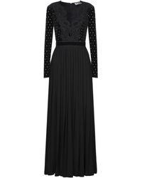 Self-Portrait Langes Kleid - Schwarz