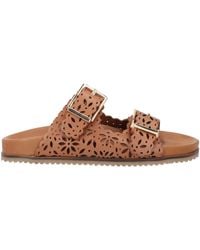 Twinset - Tan Sandals Cow Leather - Lyst