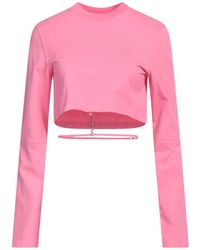 Jacquemus - Le T-shirt Pino Cotton Cropped Top - Lyst