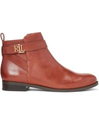 botines ralph lauren mujer