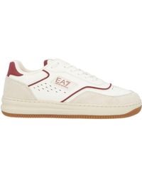 EA7 - Ivory Sneakers Polyester - Lyst