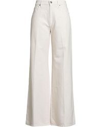8pm - Ivory Pants Cotton, Viscose, Polyester, Polyamide - Lyst