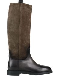 Doucal's - Charcoal Boot Leather - Lyst