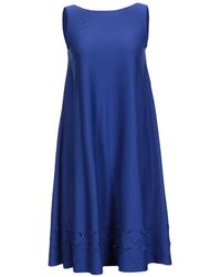 Harris Wharf London Robe aux genoux - Bleu