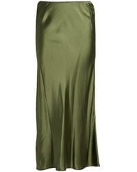 Roberto Collina - Military Midi Skirt Silk, Elastane - Lyst