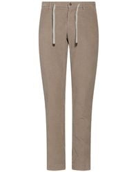 Mason's - Taupe Pants Cotton, Elastane - Lyst