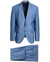 BOSS - Suit Virgin Wool, Silk, Elastane - Lyst