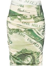 Moschino Cotton Teddy Scarf Mini Skirt - Lyst