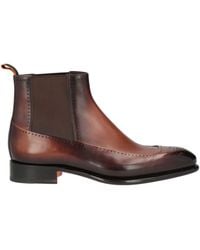 Santoni - Ankle Boots Leather - Lyst