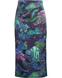 Dior - Midi Skirt Wool, Silk - Lyst