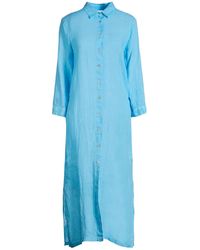 120% Lino - Midi Dress - Lyst