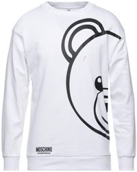Training und Fitnesskleidung Sweatshirts Herren Bekleidung Sport- Moschino Andere materialien sweatshirt in Weiß für Herren 