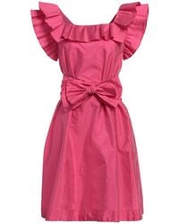 iBlues - Fuchsia Midi Dress Polyester, Polyamide - Lyst