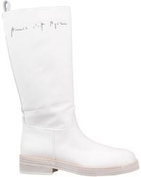 Ann Demeulemeester - Ivory Canvas Jose Boots - Lyst