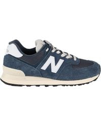 New Balance - 574 Sneakers Leather, Textile Fibers - Lyst