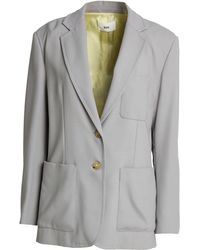 SOLOTRE - Blazer Polyester, Wool, Elastane - Lyst