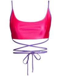 Versace Jeans Couture - Fuchsia Top Polyamide, Elastane - Lyst