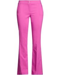 Compagnia Italiana - Mauve Pants Cotton, Polyester, Rubber - Lyst