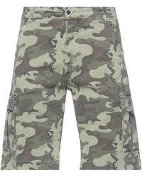 Bomboogie - Military Shorts & Bermuda Shorts Cotton, Elastane - Lyst