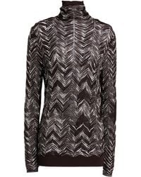 Missoni - Dark Turtleneck Wool, Viscose - Lyst