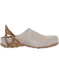 ROA - Two-Tone Suede Mule Clogs - Lyst