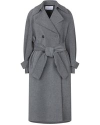 Harris Wharf London Gabardina - Gris