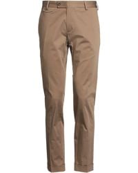 Messagerie - Patrizio Piscaglia Camel Pants Cotton, Elastane - Lyst