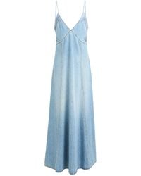 Chloé - Maxi Dress Cotton, Linen, Polyester - Lyst