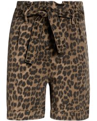 Shopart - Camel Shorts & Bermuda Shorts Cotton, Elastane - Lyst