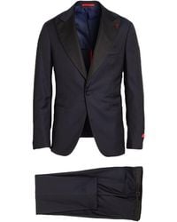 Isaia - Midnight Suit Wool - Lyst