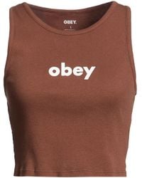 Obey - Top Cotton - Lyst