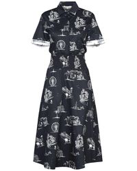 Maje 3/4 Length Dress - Black