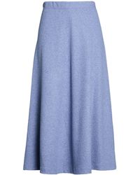 Niu - Midi Skirt Polyester, Viscose, Cotton, Elastane - Lyst