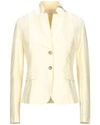 Womens Clothing Jackets Blazers Fabiana Filippi Cotton Pinstripe Blazer in Ivory sport coats and suit jackets White - Save 51% 
