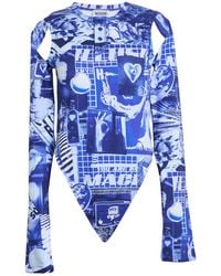 Moschino - Bright Bodysuit Cotton, Elastane - Lyst