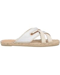 Castañer - Ivory Espadrilles Leather, Textile Fibers - Lyst