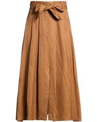 Kaos - Midi Skirt Viscose, Linen - Lyst