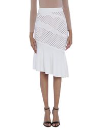 Pinko Falda a media pierna - Blanco