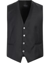Angelo Nardelli - Charcoal Tailored Vest Virgin Wool - Lyst