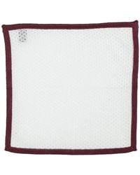 Canali - Burgundy Scarf Cotton - Lyst