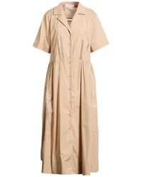 Beatrice B. - Sand Midi Dress Cotton, Elastane - Lyst