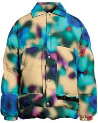 OAMC - Abstract-pattern Padded Puffer Jacket - Lyst