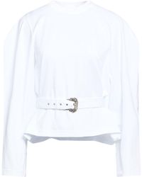 Versace Jeans Couture - Top Cotton, Elastane - Lyst